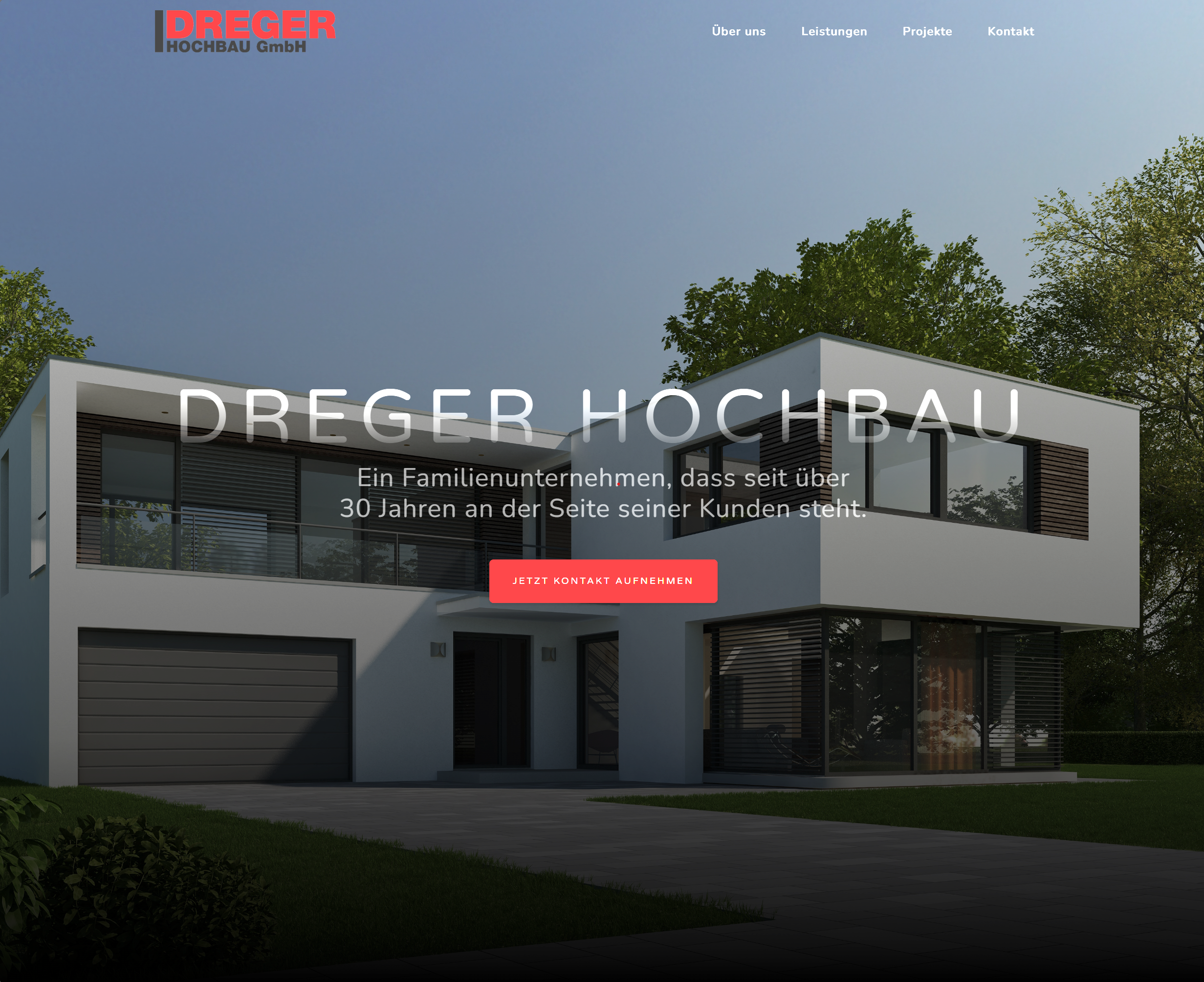 Homepage der Dreger Hochbau GmbH